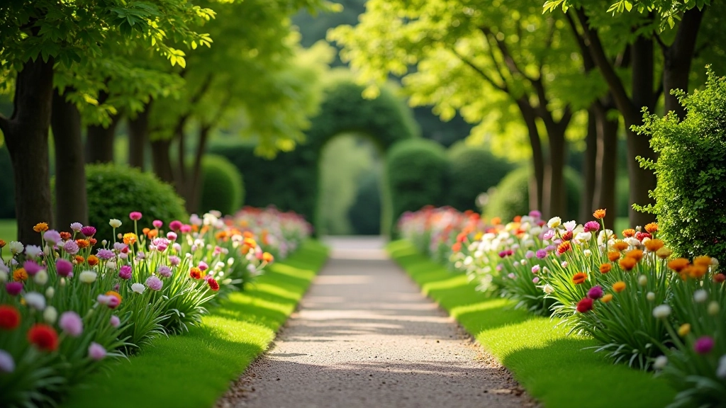 Beautiful view of Iveagh Gardens' peaceful landscaping and tree-lined paths